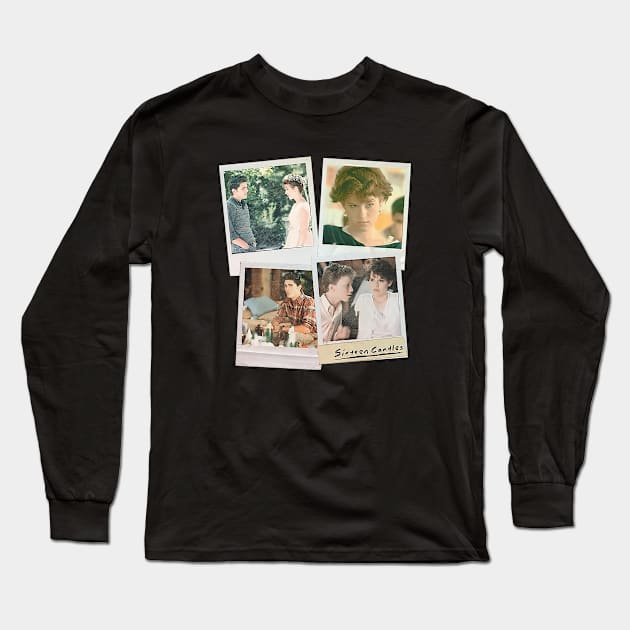 Sixteen Candles Vintage Polaroid Scenes Long Sleeve T-Shirt by chancgrantc@gmail.com